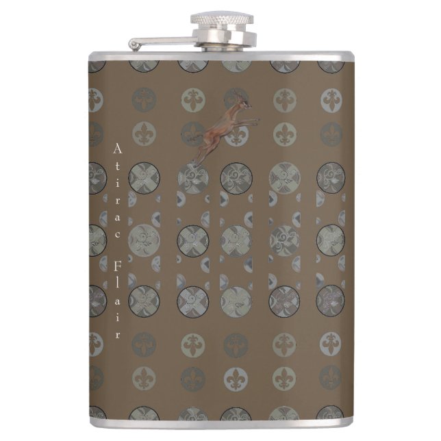 Fickplunta Atirac Flair Hip Flask (Front)