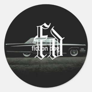 fiction dogs sticker