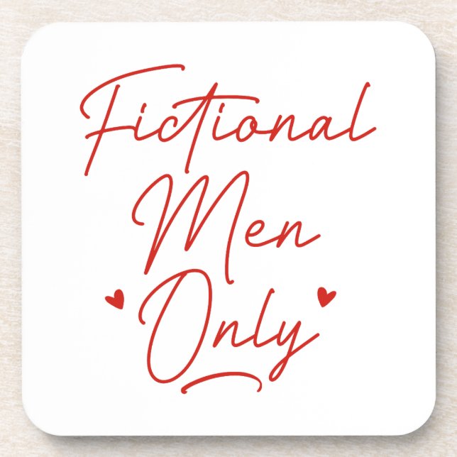Fictional Men Only Coaster (Front)