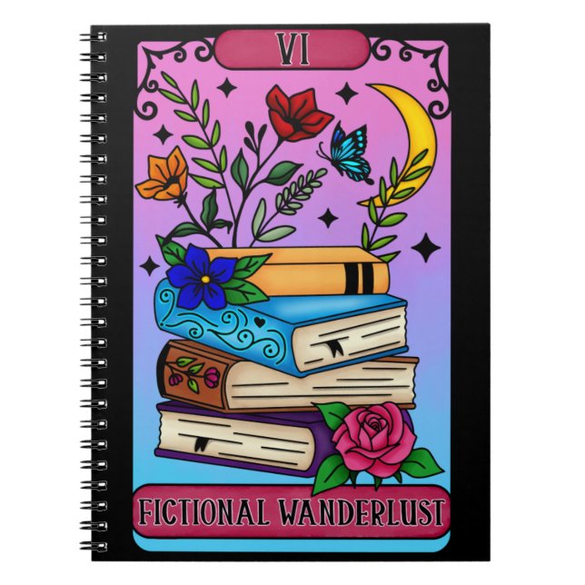 Fictional Wanderlust Tarot Notebook (Front)