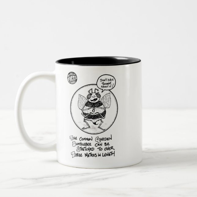 FICTS "Bee Stretching" 2-Tone Mug (Left)