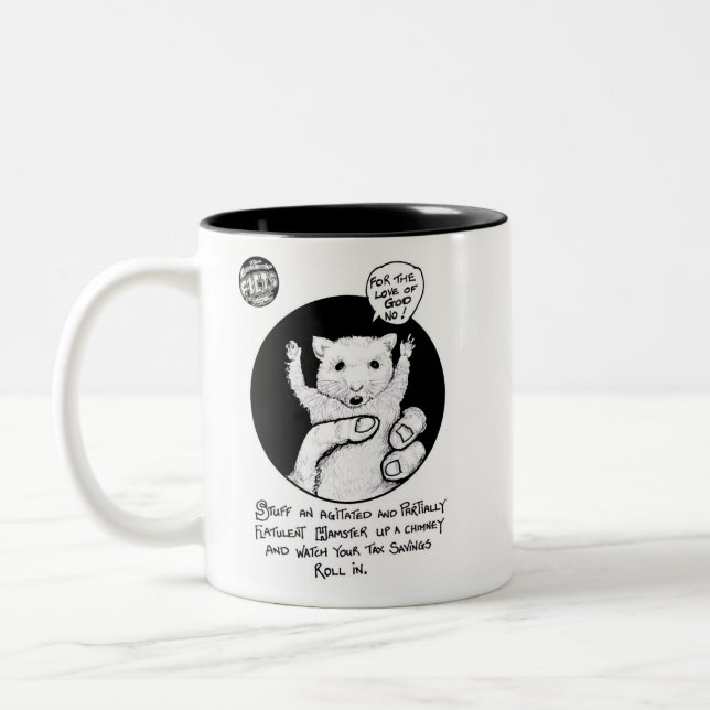 FICTS "Hamster Savings" 2-Tone Mug (Left)