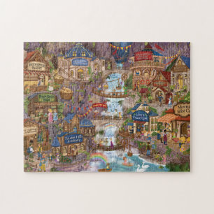 Fiddle Faddle Falls New Year's Day Jigsaw Puzzle