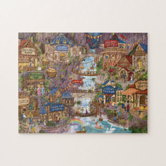 Fiddle Faddle Falls New Year's Day Jigsaw Puzzle
