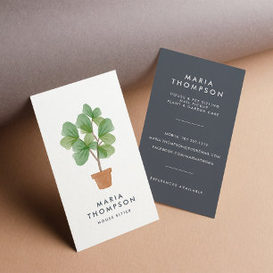 Fiddle Leaf Fig Home Services Business Card