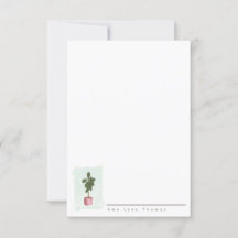 FIDDLE LEAF FIG Personalised Stationery Note Card