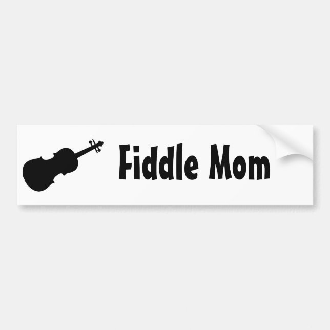 fiddle mum bumper sticker (Front)
