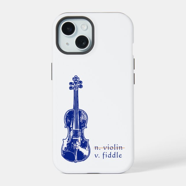 Fiddle Not Violin Bluegrass Country Music Gift iPhone 15 Case (Back)