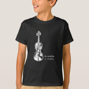 Fiddle Not Violin Bluegrass Country Music Gift T-Shirt