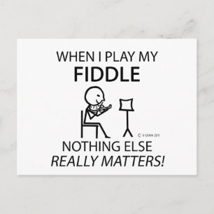 Fiddle Nothing Else Matters Postcard