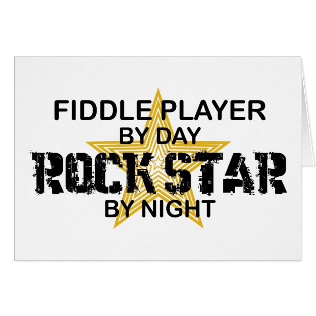 Fiddle Player Rock Star by Night (Front Horizontal)