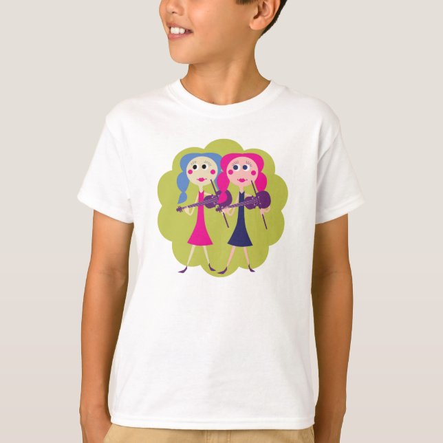 Fiddle Sisters for Fiddle Players T-Shirt (Front)