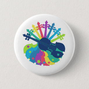 fiddlefun 6 cm round badge