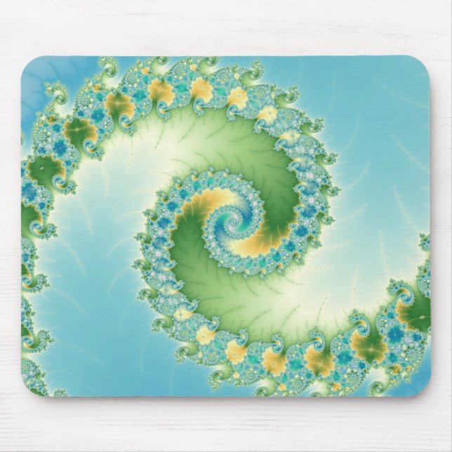Fiddlehead - Fractal art Mouse Mat (Front)