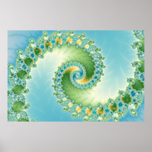 Fiddlehead - Fractal art Poster (Front)