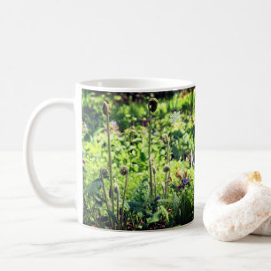 Fiddleheads And Flowers Personalised Coffee Mug