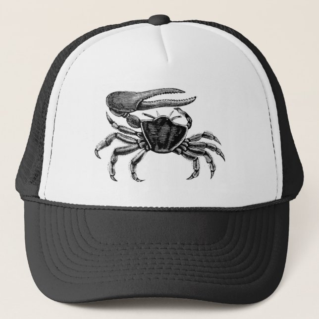 Fiddler Crab Drawing Trucker Hat (Front)