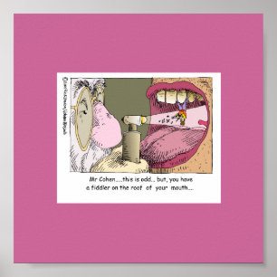 Fiddler On Roof Funny Dentistry Poster