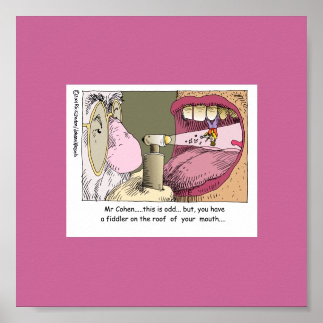 Fiddler On Roof Funny Dentistry Poster (Front)
