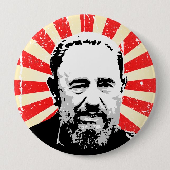Fidel Castro 10 Cm Round Badge (Front)