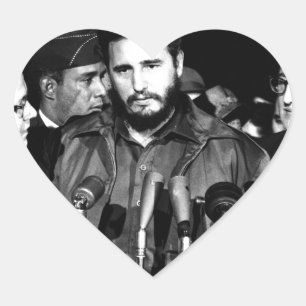 Fidel Castro 1959 Heart Sticker