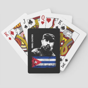 Fidel Castro Cuba Revolution Cuban Flag Playing Cards