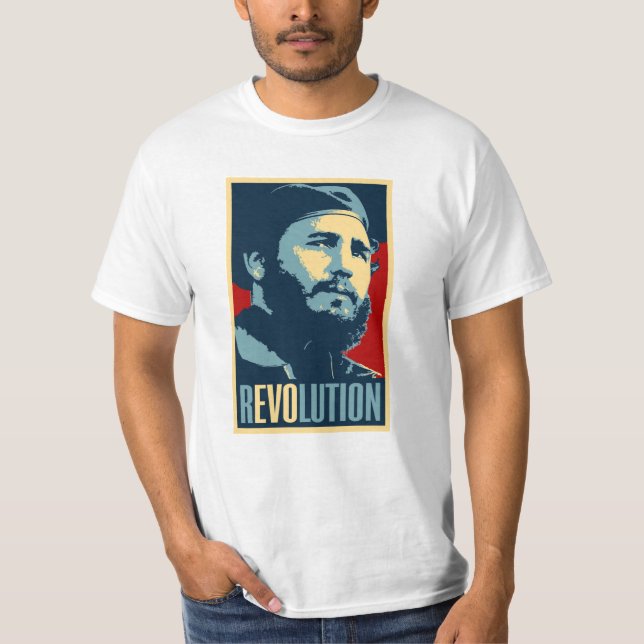 Fidel Castro - Cuban Revolution President of Cuba T-Shirt (Front)