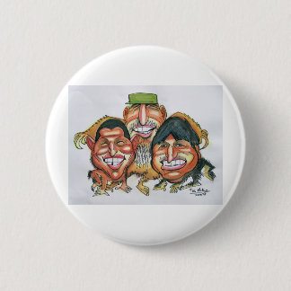 fidel castro,hugo chavez, evo morales 6 cm round badge