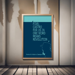 Fidel Castro, Presidente, Revolution, Cuba, Havana Canvas Print
