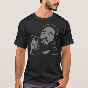 Fidel Castro with Cigar Portrait T-Shirt