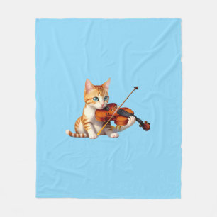 Fidel Kitty Fleece Blanket