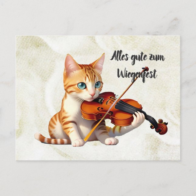 Fidel Kitty Postcard (Front)