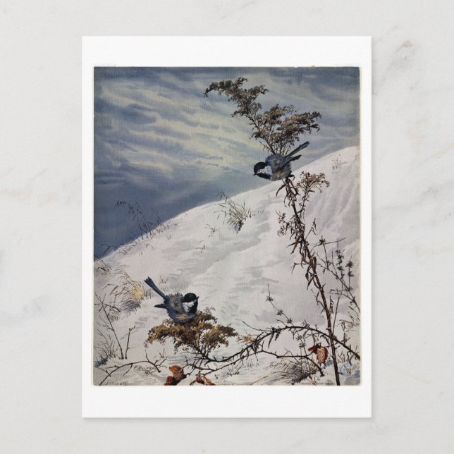 Fidelia Bridges Holiday Postcard (Front)