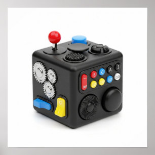 Fidget Cube Stress Toy Poster