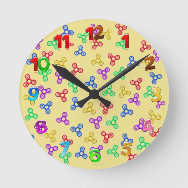 Fidget spiers Wall Clock (Front)