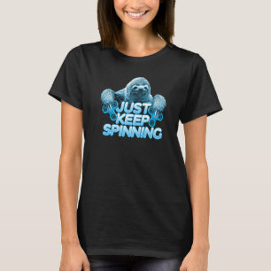 Fidget Spinner Sloth Just Keep Spinning Premium T-Shirt