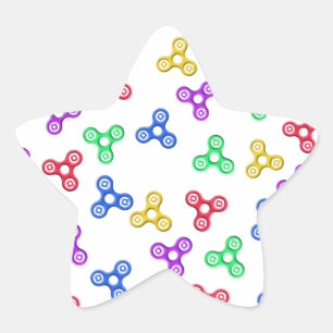 Fidget Spinners Star Sticker