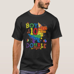 Fidget Toy Boy Is Now 10 Double Digits It's My 10T T-Shirt