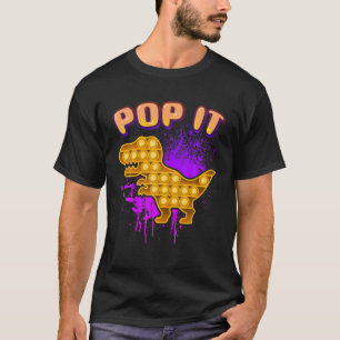 Fidget Toy Pop It Dinosaur For Kids T-Shirt
