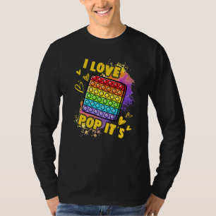 Fidget Toy Pop It For Kids, Love Pop It's T-Shirt