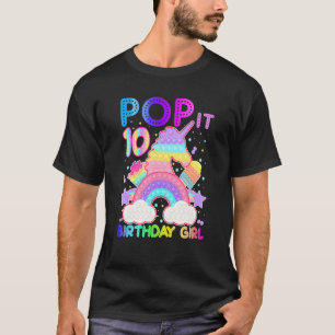 Fidget Toy Rainbow Pop It Pop It Bubble Popper Fid T-Shirt