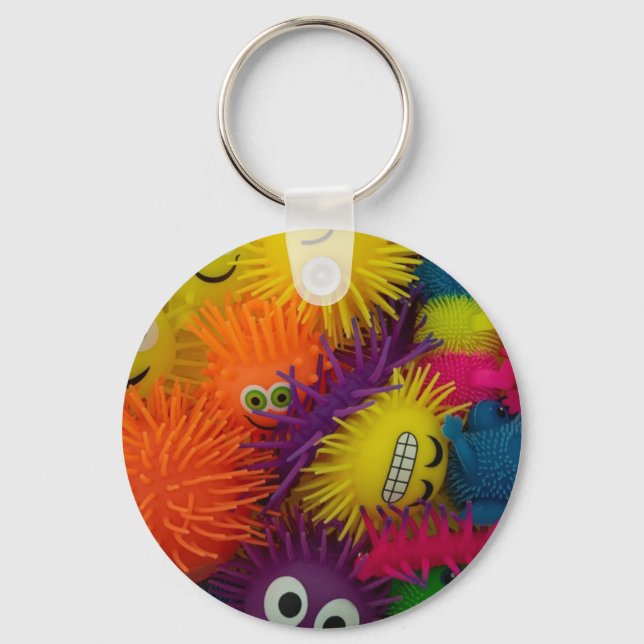 Fidget Toy Squishy Ball Key Ring (Front)