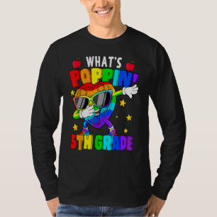 Fidget Toy What Poppin 5th Grade 100th Day Of Scho T-Shirt