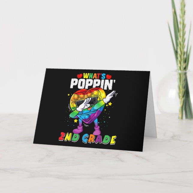 Fidget Toy What's Poppin' 2nd Grade 100th day of s Invitation (Front)