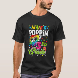 Fidget Toy What's Poppin' 3rd Grade 100th day of s T-Shirt