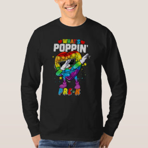 Fidget Toy What's Poppin Pre K 100th Day Of School T-Shirt