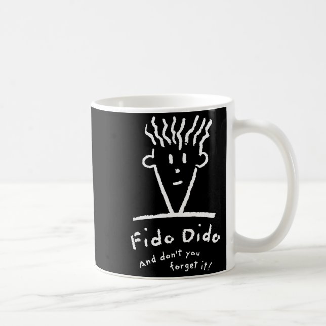 Fido Dido Face Don't You Forget It  Coffee Mug (Right)