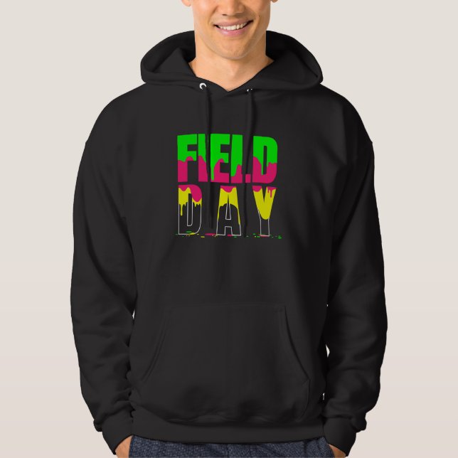 Field 2022 Day Retro Kids Boys Girls Teachers Hoodie (Front)