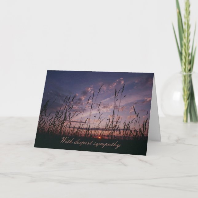 Field and Sky Condolence Card (Front)