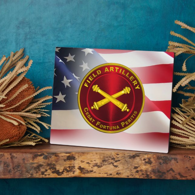 Field Artillery Army Veteran Plaque (Side)